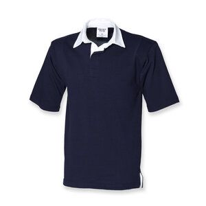 Front Row FR03M - Short sleeve rugby shirt Navy