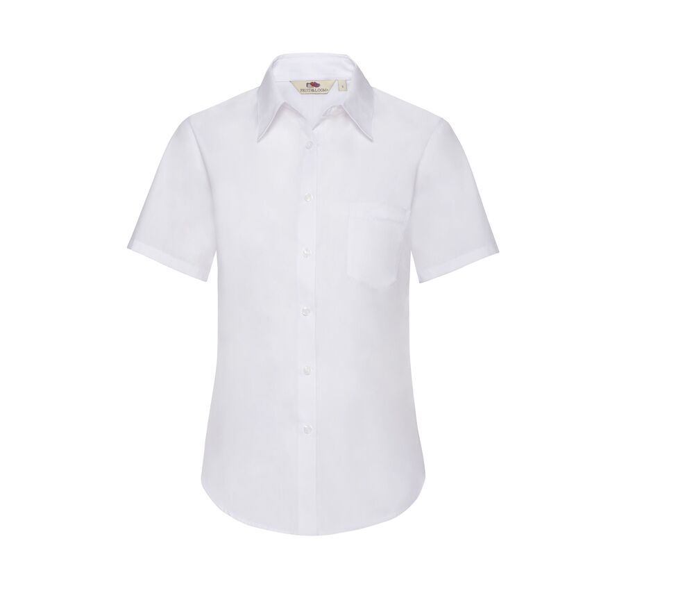 Fruit of the Loom SS014 - Lady-fit poplin short sleeve shirt