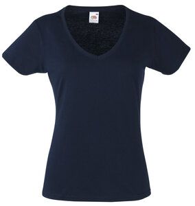 Fruit of the Loom SS047 - Lady-fit valueweight v-neck tee Deep Navy