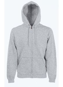 Fruit of the Loom SS222 - Classic 80/20 hooded sweatshirt jacket Heather Grey