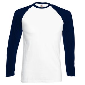 Fruit of the Loom SS028 - Long sleeve baseball tee