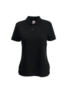 Fruit of the Loom SS212 - Lady-fit 65/35 polo Black