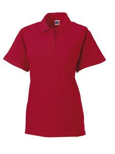 Russell J569F - Women's classic cotton polo Classic Red