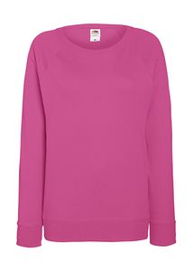 Fruit of the Loom 62-146-0 - Lady-Fit Lightweight Raglan Sweat Fuchsia