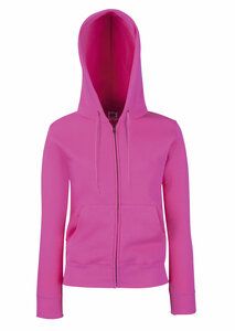 Fruit of the Loom 62-118-0 - Lady-Fit Hooded Sweat Jacket Fuchsia