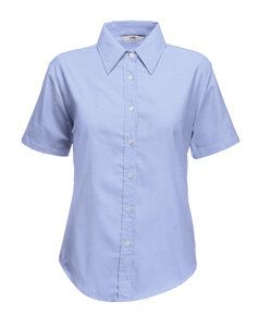 Fruit of the Loom 65-000-0 - Woman Oxford Bluse Oxford Blue