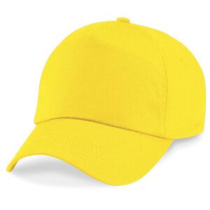 Beechfield B10 - Original 5 Panel Cap 100% Cotton Yellow