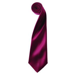 Premier PR750 - Colours satin tie Burgundy