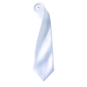 Premier PR750 - Colours satin tie White