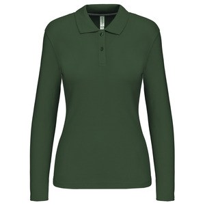 Kariban K244 - LADIES' LONG SLEEVE PIQUE POLO SHIRT Forest Green