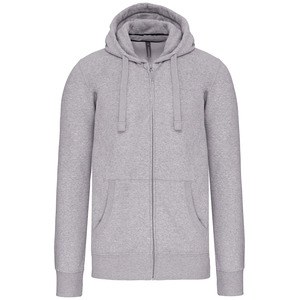 Kariban K454 - FULL ZIP HOODED SWEATSHIRT Oxford Grey