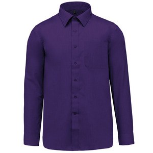 Kariban K545 - JOFREY - MEN'S LONG SLEEVE EASY CARE POLYCOTTON POPLIN SHIRT Purple