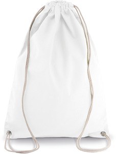 Kimood KI0125 - COTTON DRAWSTRING BACKPACK White