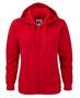 Russell J266F - Women's authentic zipped hooded sweatshirt Classic Red
