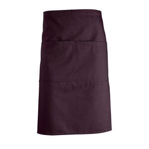 SOL'S 88020 - Greenwich Medium Apron With Pockets Bordeaux