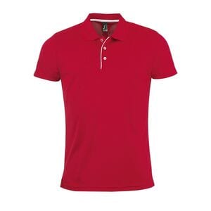 SOL'S 01180 - PERFORMER MEN Sports Polo Shirt Red