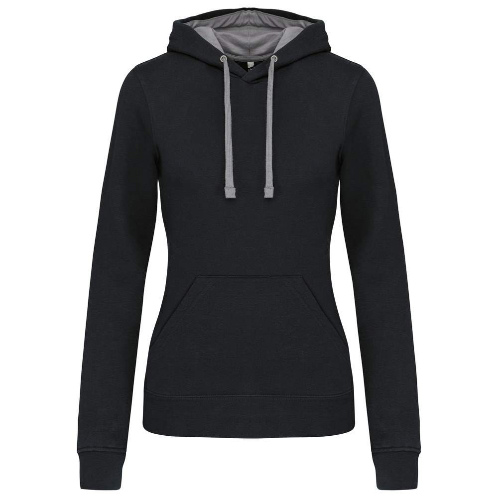 Kariban K465 - Ladies’ contrast hooded sweatshirt