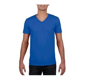 Gildan GN646 - Miesten V-aukkoinen t-paita 100% puuvillaa Royal blue