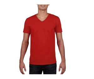Gildan GN646 - Miesten V-aukkoinen t-paita 100% puuvillaa Red