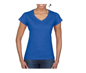 Gildan GN647 - Naisten V-aukkoinen t-paita 100% puuvillaa Royal blue
