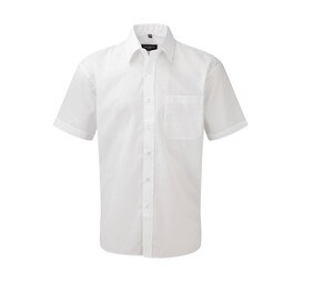Russell Collection JZ935 - Mens Short Sleeve Polycotton Easy Care Poplin Shirt