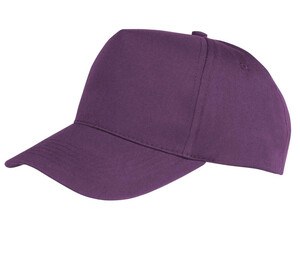 Result RC084 - Boston 5-Panel Printers Cap Purple