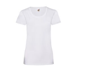 Fruit of the Loom SC600 - Lady-Fit Cotton Naisten t-paita White