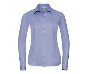Russell Collection JZ62F - Ladies Long Sleeve Easy Care Oxford Shirt