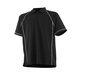 Finden & Hales LV370 - Performance Polo Men Black/White