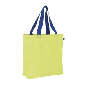 SOL'S 01672 - LENOX Shopping Bag Neon Lime/Royal Blue