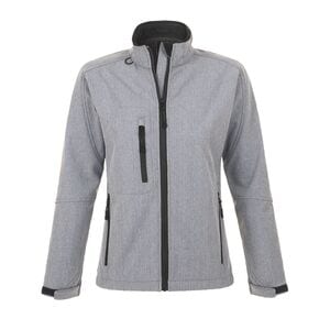 SOL'S 46800 - ROXY Women's Soft Shell Zipped Jacket Mixed Grey