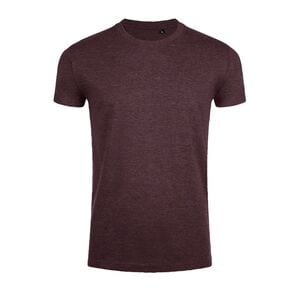 SOL'S 00580 - Imperial FIT Men's Round Neck Close Fitting T Shirt Heather oxblood
