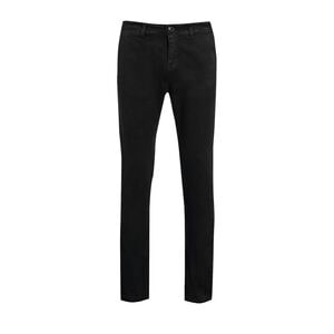 SOL'S 02120 - JULES MEN - LENGTH 35 Men's Chino Trousers Black