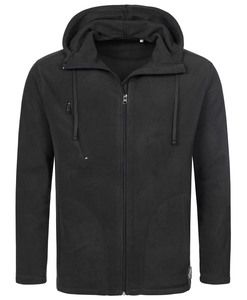 Stedman STE5080 - Polar Fleece Cardigan Hooded Activ for him Black Opal