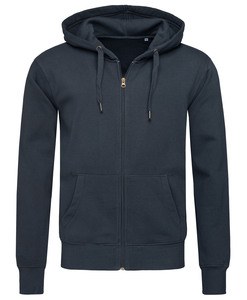 Stedman STE5610 - Sweater Hooded Zip Active for him Blue Midnight