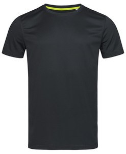 Stedman STE8400 - T-shirt Set-in Mesh Active-Dry SS for him Black Opal
