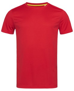 Stedman STE8400 - T-shirt Set-in Mesh Active-Dry SS for him Crimson Red