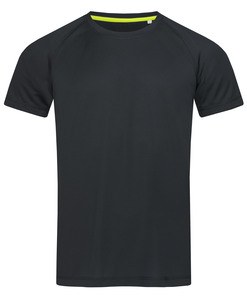 Stedman STE8410 - T-shirt Raglan Mesh Active-Dry SS for him Black Opal