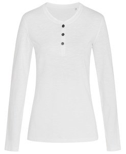 Stedman STE9580 - T-shirt Henley Sharon LS for her White