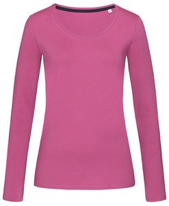 Stedman STE9720 - T-shirt V-neck Claire LS for her Cupcake Pink