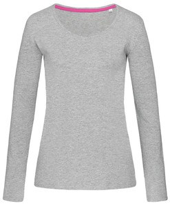 Stedman STE9720 - T-shirt V-neck Claire LS for her Grey Heather