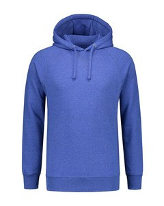 Lemon & Soda LEM3234 - Heavy Sweater Hooded Raglan for him Royal Blue Heather