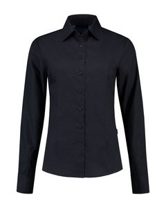 Lemon & Soda LEM3932 - Shirt Poplin Mix LS for her Dark Navy