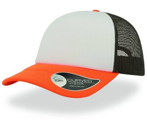 Atlantis AT011 - Rapper Cap White / Olive / Orange