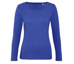 B&C BC071 - Naisten pitkähihainen t-paita, 100% luomupuuvillaa Cobalt Blue