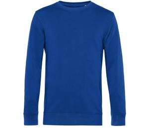 B&C BCU31B - Organic Round Neck Sweatshirt Royal blue