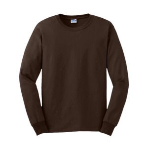 Gildan GN186 - Men's Ultra-T Long Sleeve T-Shirt Dark Chocolate