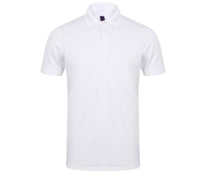 Henbury HY460 - Men's Polo Shirt in stretch polyester White