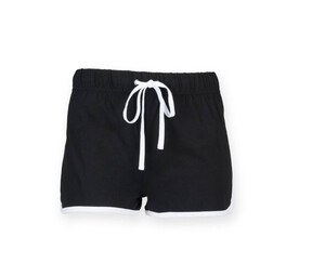 SF Women SK069 - Women's retro shorts Black / White