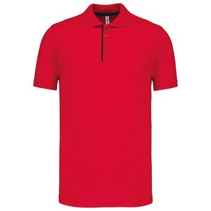 ProAct PA485 - SHORT SLEEVE PIQUE POLO SHIRT Red / Black